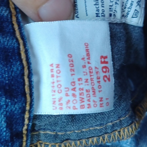 AG Premiere Skinny Straight Jeans Distressed sz 29 - Picture 8 of 9